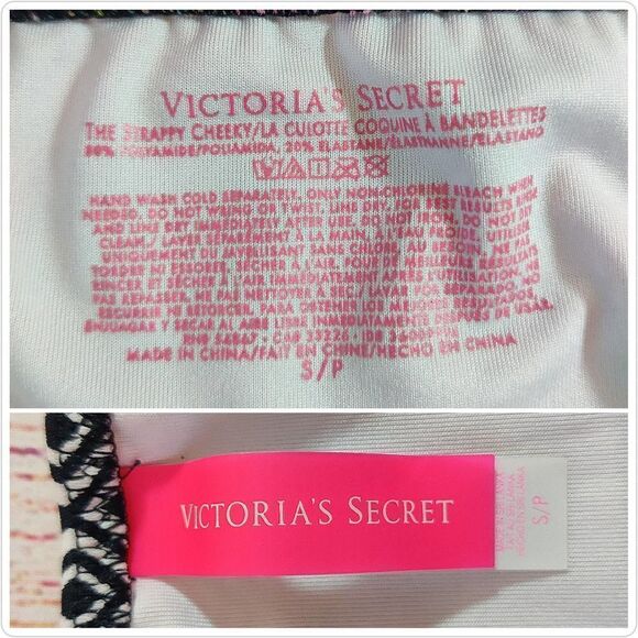 Pair of Victoria's Secret The Strappy Cheeky bikini bottoms sz S - Picture 12 of 13
